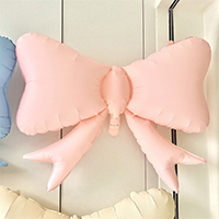 은박 리본풍선 62cm [핑크]