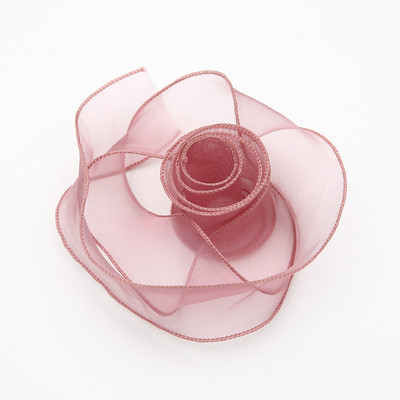 오간디리본 로즈핑크 [폭4cm 길이9m]