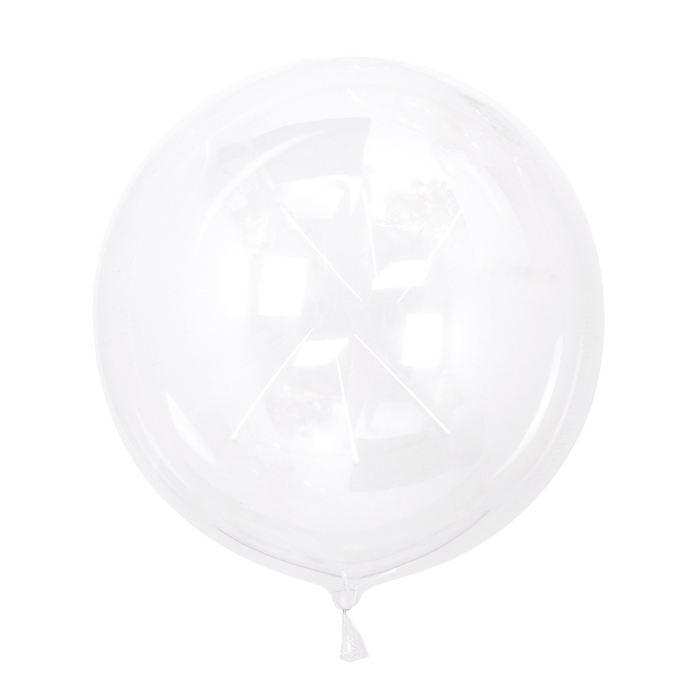 퀄라텍스 데코버블풍선 50cm 클리어 투명 티벌룬