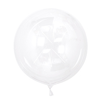 퀄라텍스 데코버블풍선 50cm 클리어 투명 티벌룬