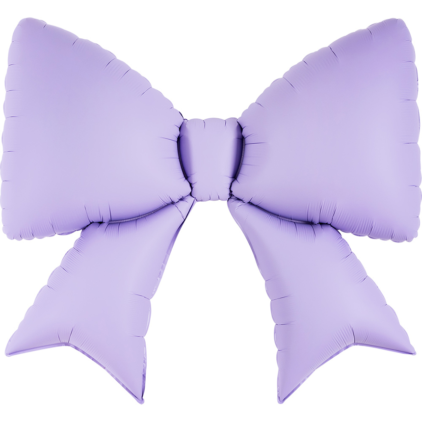 은박 리본풍선 75cm [라벤더]