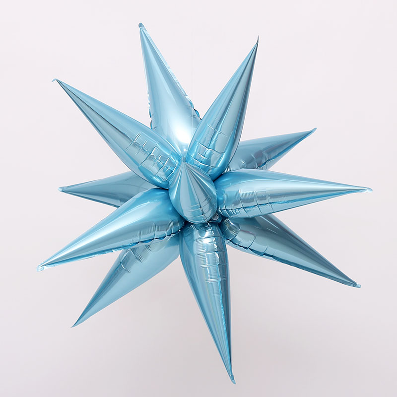 은박풍선 입체별 3D스타 70cm [라이트블루]