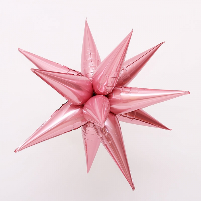은박풍선 입체별 3D스타 70cm [핑크]
